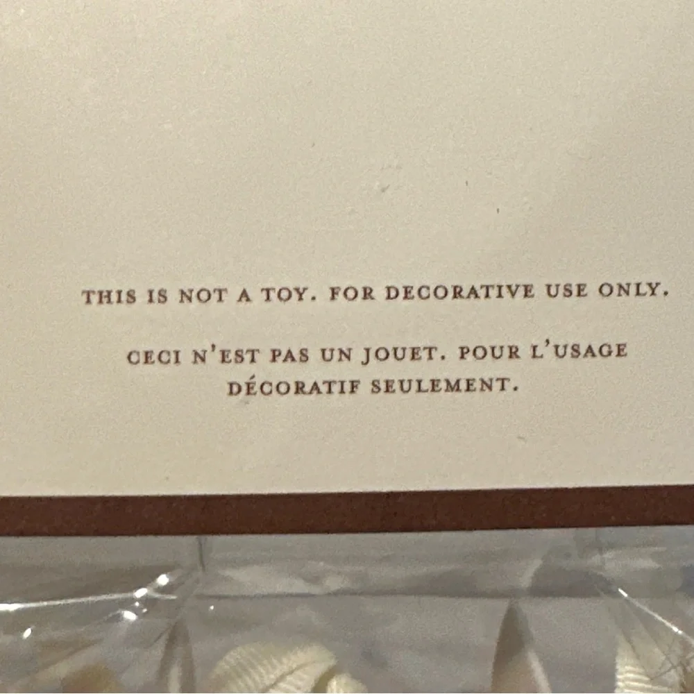 Pottery Barn  Decoupage Eggs Set - Cream new in package discontinued